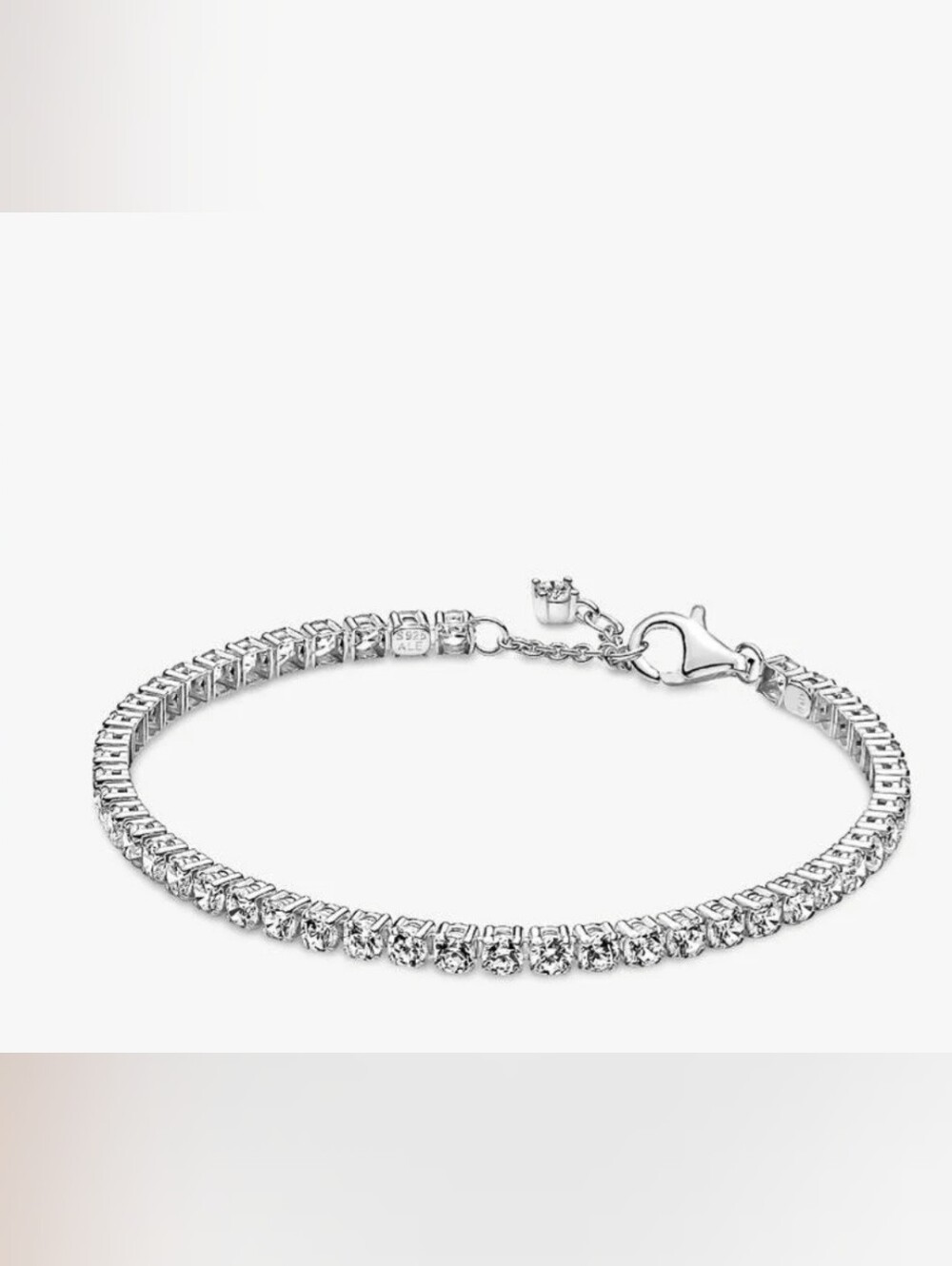 Pandora Sterling Silver Sparkling Tennis Bracelet